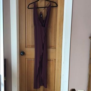 Reformation Burgundy Maxi Dress